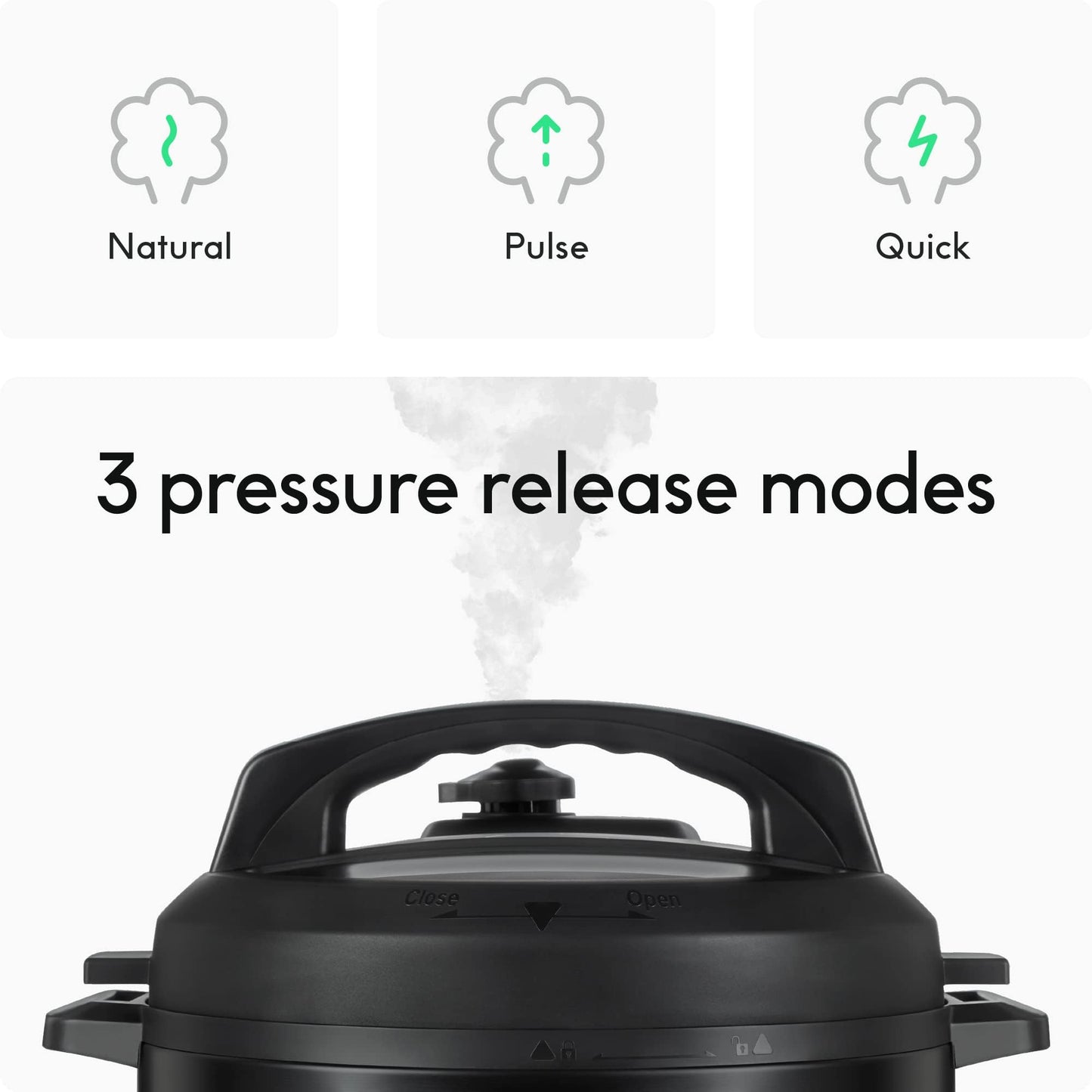 CHEF iQ La olla a presión más inteligente del mundo de CHEF iQ, se combina con la aplicación a través de WiFi para comidas en una báscula integrada instantánea y liberación automática de vapor, multifuncional
