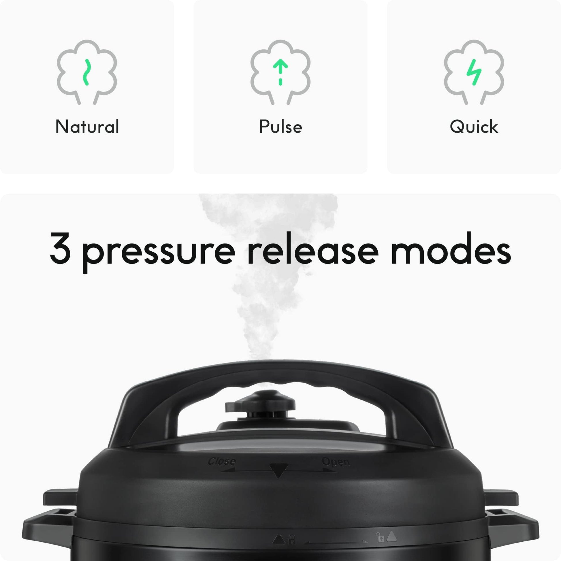 CHEF iQ La olla a presión más inteligente del mundo de CHEF iQ, se combina con la aplicación a través de WiFi para comidas en una báscula integrada instantánea y liberación automática de vapor, multifuncional