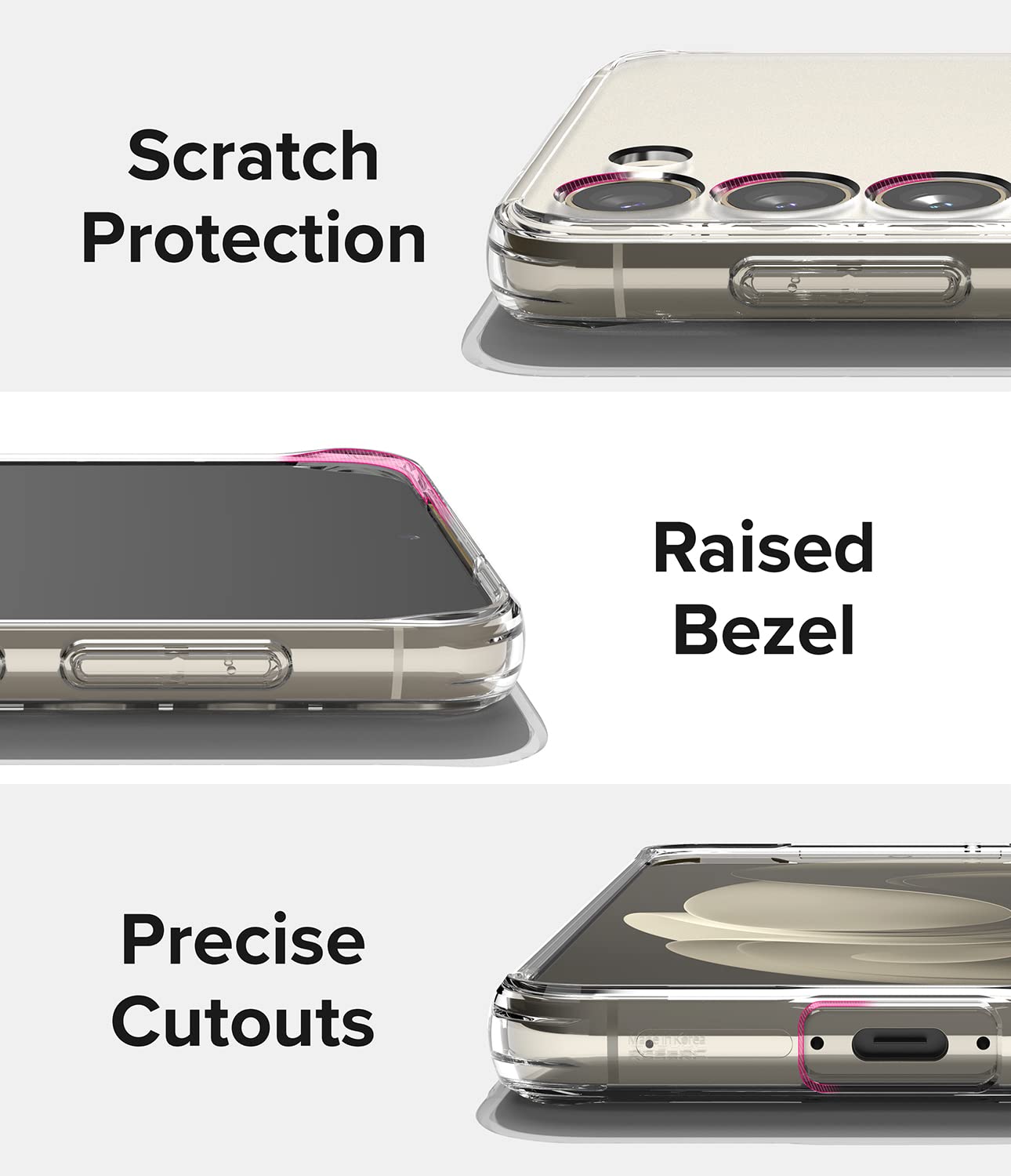 Funda Samsung Galaxy S23 Plus Ringke Translúcida Mate Antihuellas Matte Clear