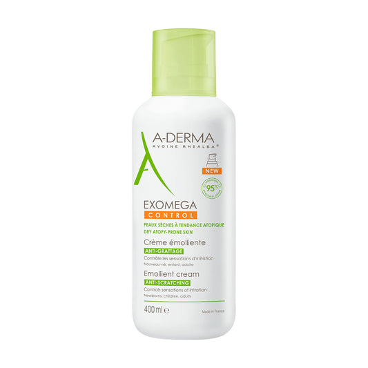 Crema Emoliente Aderma para Piel Seca y Sensible - Hidratación Profunda, 400 ml