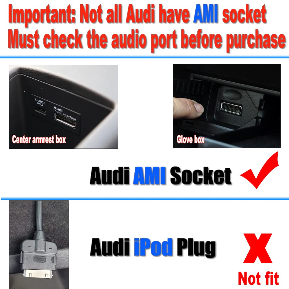 Adaptador Bluetooth 5.0 Yoper para Audi VW Skoda AMI MMI Port