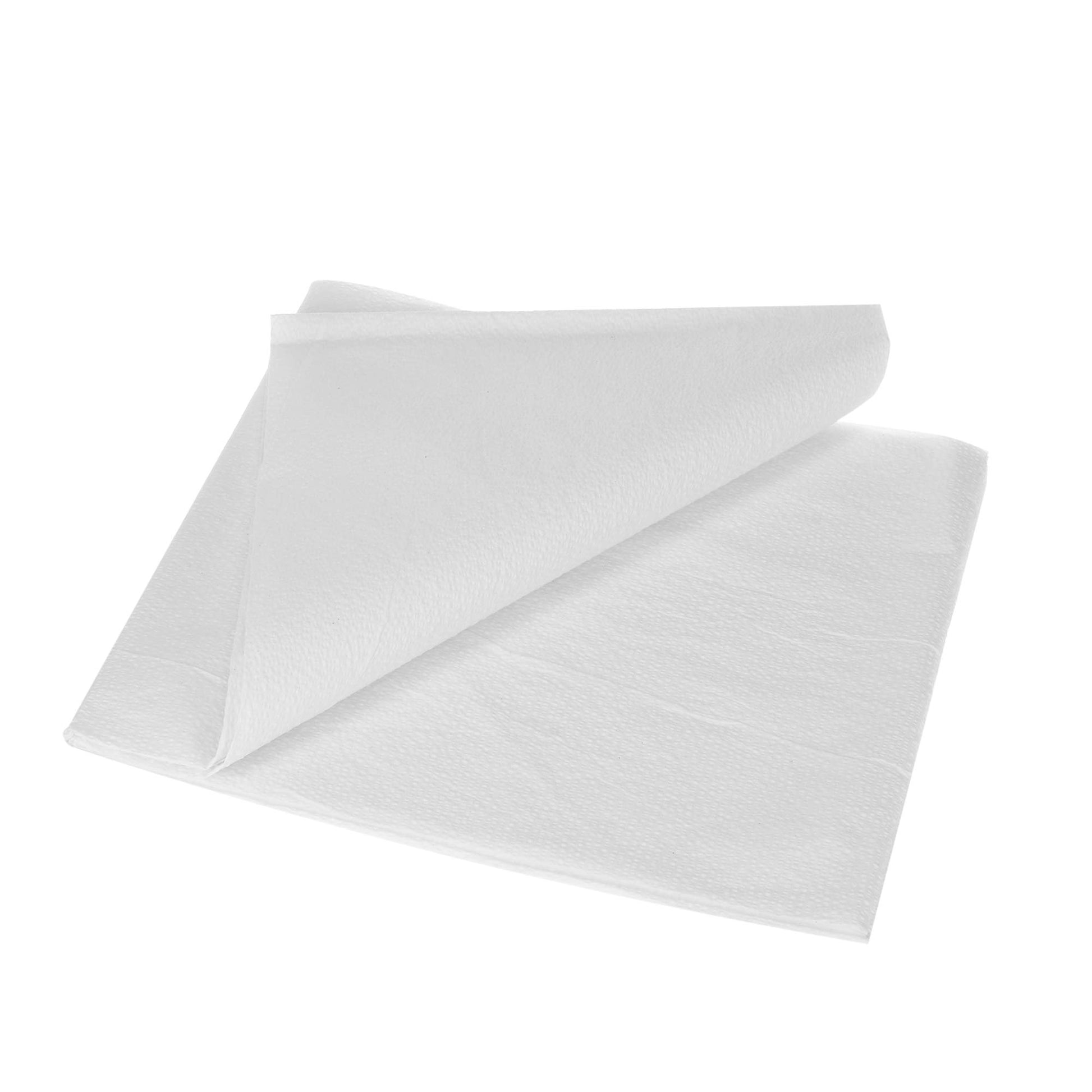 Dealmed - Sábanas drapeadas – 100 unidades de 2 capas, material blanco, perfectas para hospitales, instalaciones médicas y consultorios médicos, 40 x 48 pulgadas