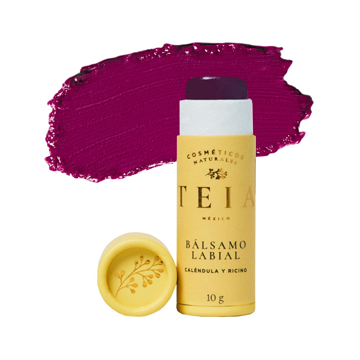 Bálsamo Labial TEIA COSMETICOS Violeta Humectante de Ingredientes Naturales