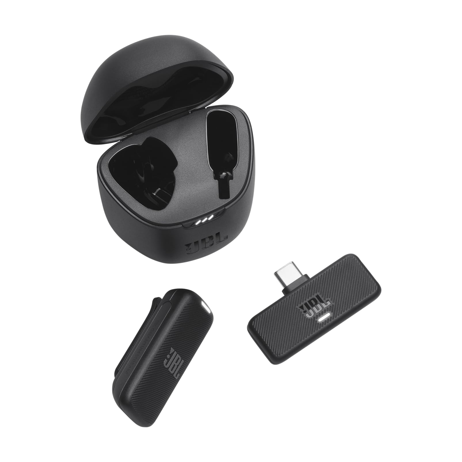 JBL Quantum Stream inalámbrico USB-C – Micrófono de transmisión inalámbrico portátil para grabaciones cristalinas, 24 Horas de Tiempo de grabación, más Carga de Velocidad, Parabrisas Incluido para