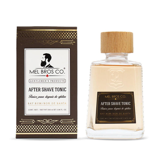 MEL BROS CO. - ROYAL BARBER, Tónico Ron de Bahía 100 ml / 3.38 oz - Loción After Shave. Tonifica la piel, aroma suave y ligero.