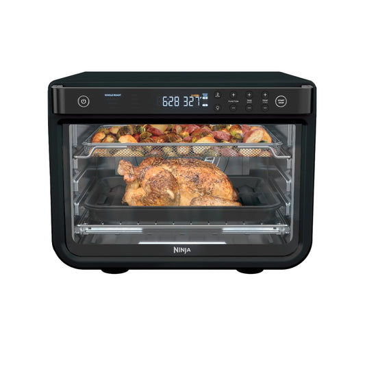 Ninja DT202BK Foodi 8 en 1 XL Pro Air Fry Horno, convección de encimera grande y tostador digital, 1800 vatios, negro, 12 pulgadas