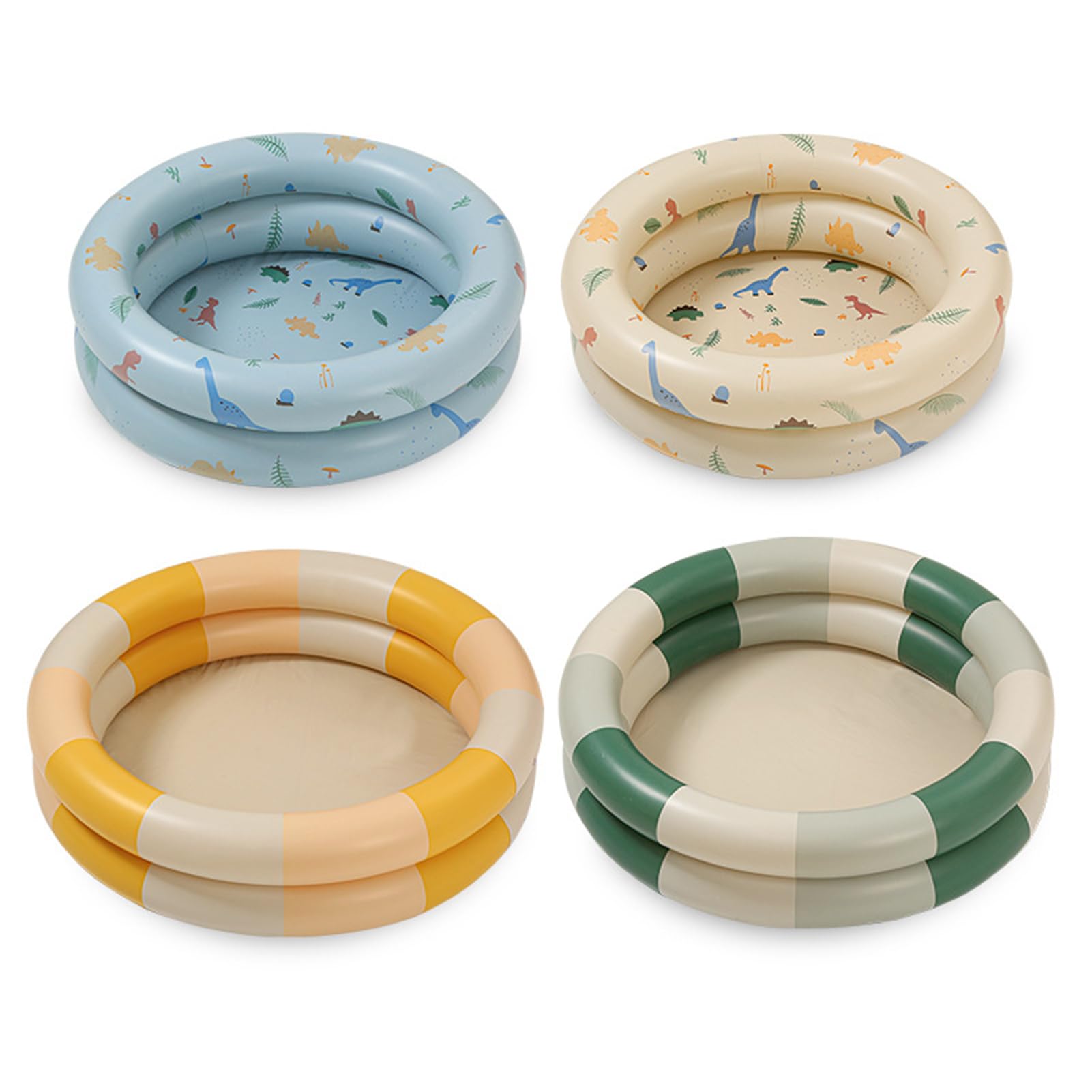 Piscina Inflable Familiar Retro Amarillo de Estilo Lindo para Interiores o Exteriores