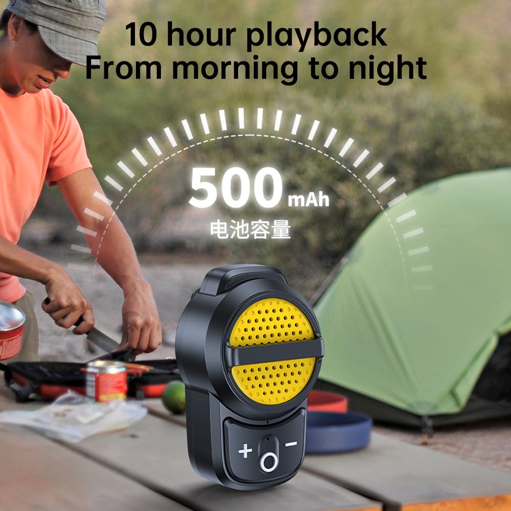 BYDGUMEI - Altavoz inalámbrico Bluetooth para deportes al aire última intervensión, clip trasero portátil y pequeño altavoz (amarillo-sw36s)