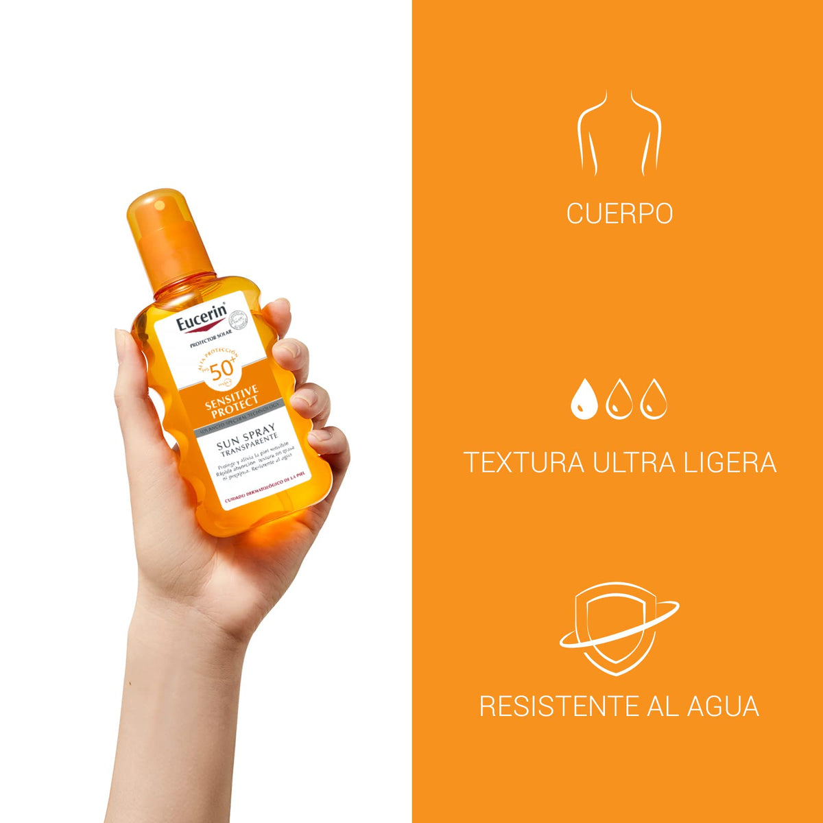 Eucerin Protector solar spray transparente FPS 50+ Sun, 200ml
