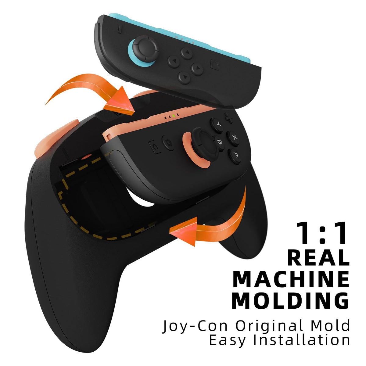 Soporte de Agarre Skull & Co. MiniGrip Azul Neón y Rojo Negro para Nintendo Switch 2 Joy-Con