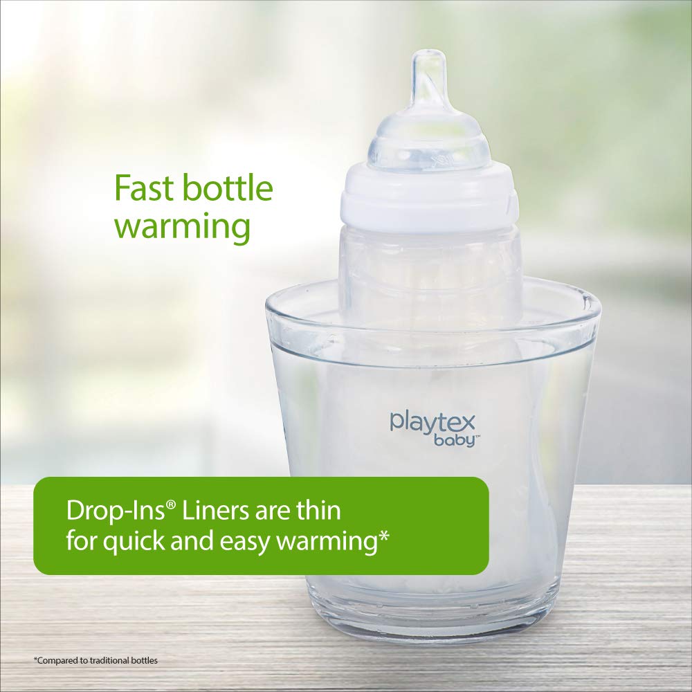 Playtex Bolsas desechables para biberón, Drop Ins, 119 ml, 100 unidades (el empaque puede variar)