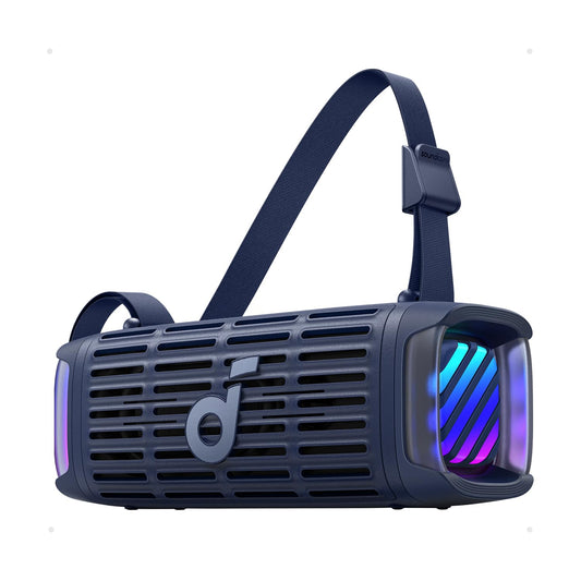 Soundcore by Anker Boom 3i Bocina Bluetooth Portatil 16h Batería, 50W Potencia, IP68 Flotante Resistente Agua Salada, BassUp 2.0, Bluetooth 5.3, TWS — Ideal para Pesca, Camping y Exteriores