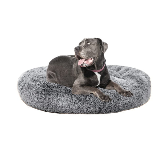 Cama para Mascotas PET TO BED Gris Claro Esponjosa Antiestrés Tamaño Grande