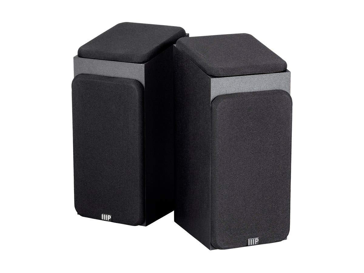 Mono 133833 Premium Immersive Satellite Speakers - Black (Pair) with 3Inch Woofer, 3/4Inch Aluminum Dome & 100 Watt Input Power