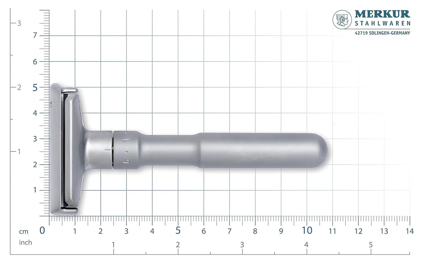 Merkur Futur - Cuchilla de afeitar ajustable de doble filo, MK-700002, 1 pieza