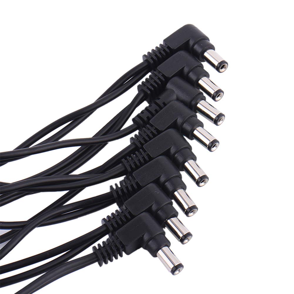 Alnicov - Cable de alimentación de cadena de margaritas de 8 vías para guitarra