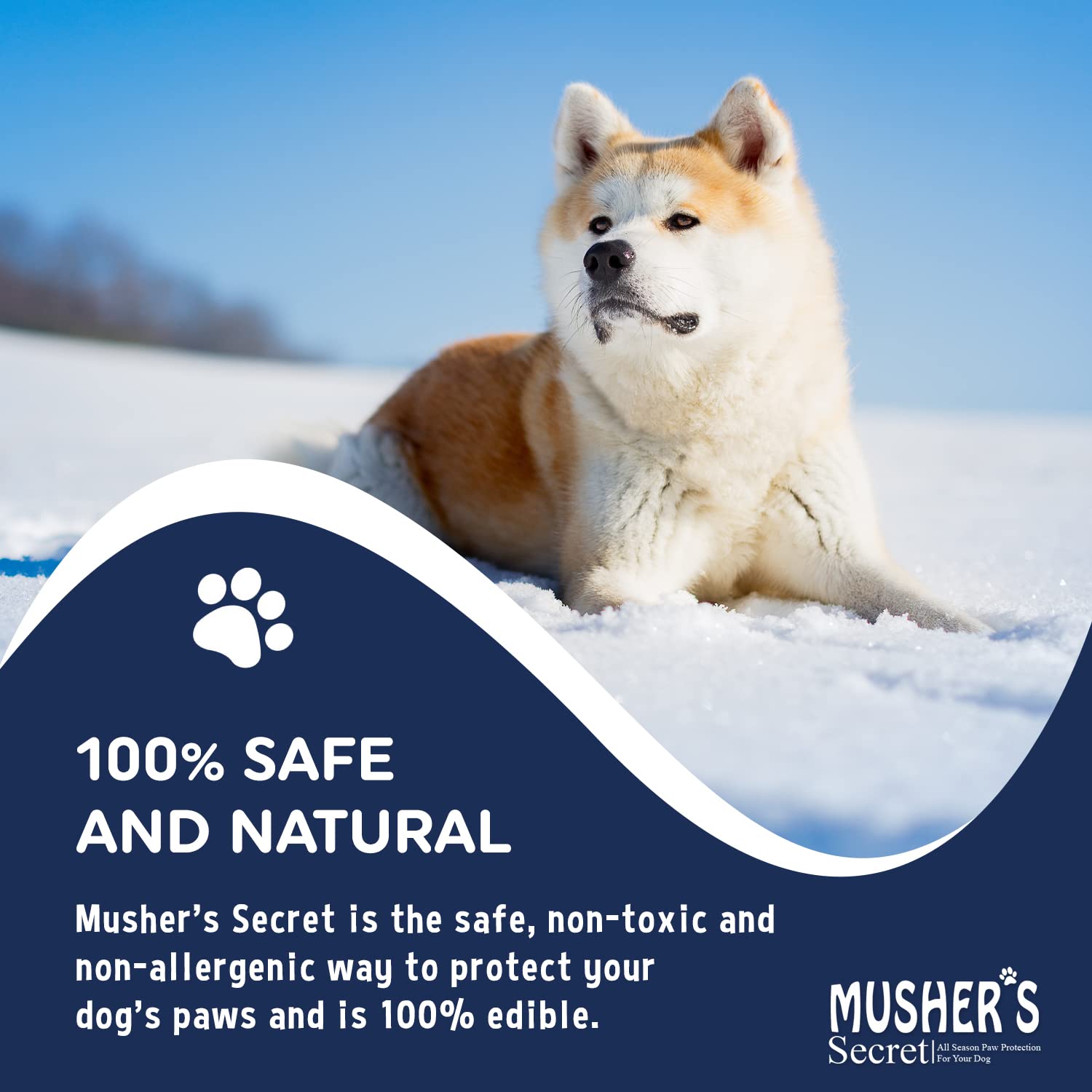 Musher's Secret Pet Paw Protection Wax, 60-Gram