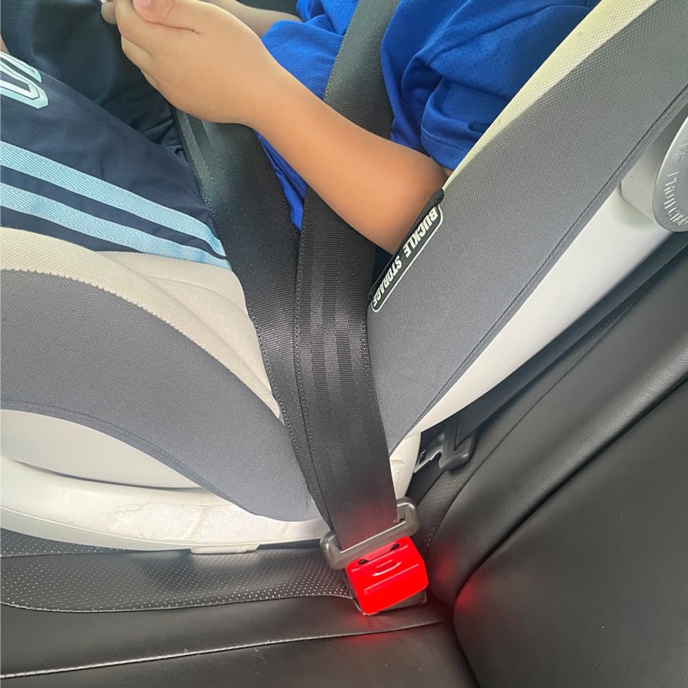 Dokoshia - Funda protectora de hebilla para cinturón de seguridad para niños y necesidades especiales para evitar que se desabroche, ajuste universal para la mayoría de coches (no para camiones