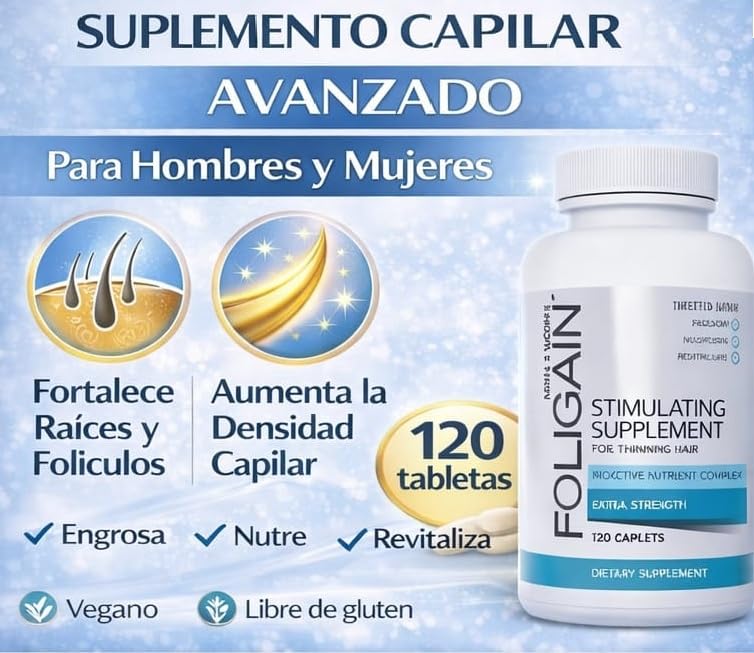 Suplemento Foligain Estimulante Para el Recrecimiento del Cabello