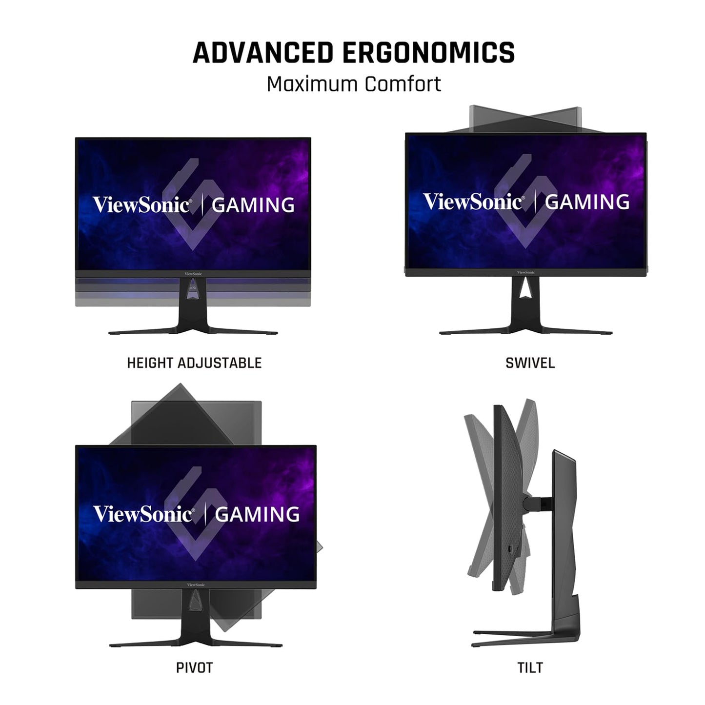 Monitor Viewsonic 25" IPS FULLHD Negro 280Hz con AMD FreeSync Premium y RGB