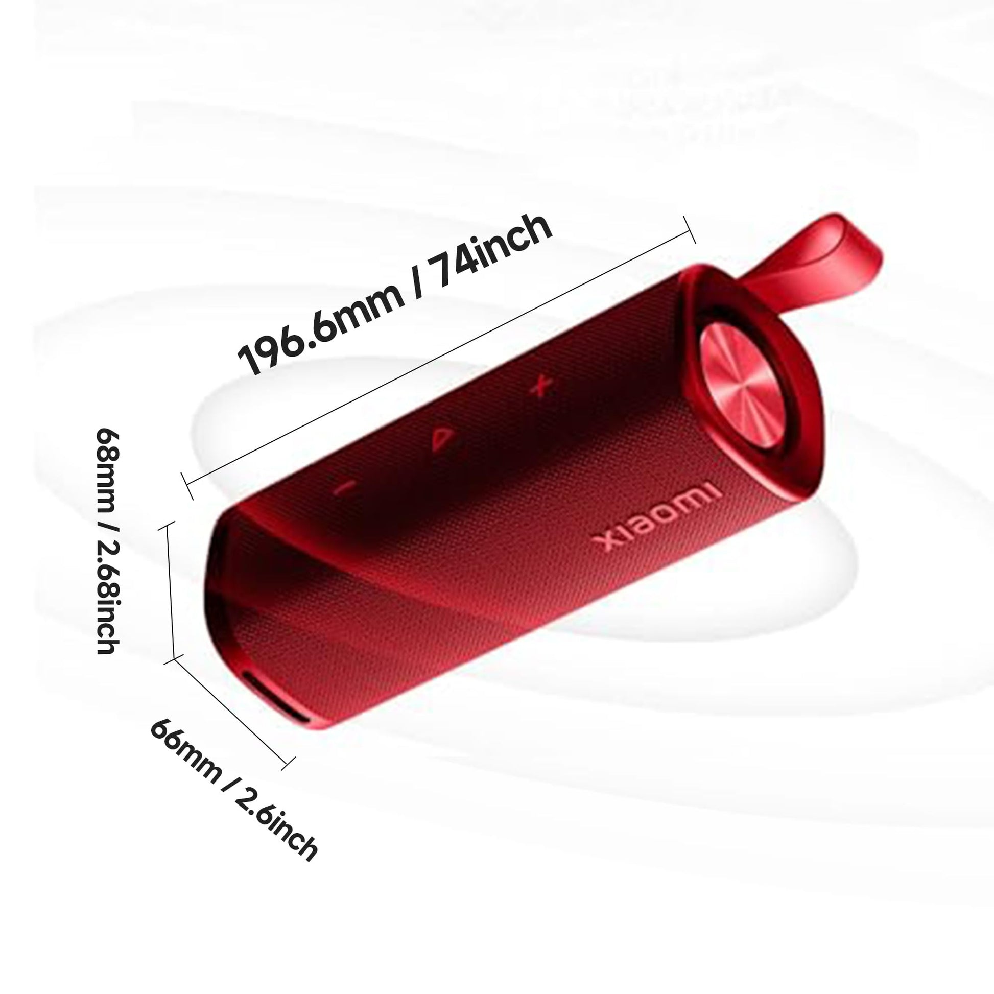 Altavoz Bluetooth portátil Xiaomi (30 W), sonido, estéreo inalámbrico verdadero, Bluetooth 5.4, IP70 impermeable, reproducción de larga duración, rojo