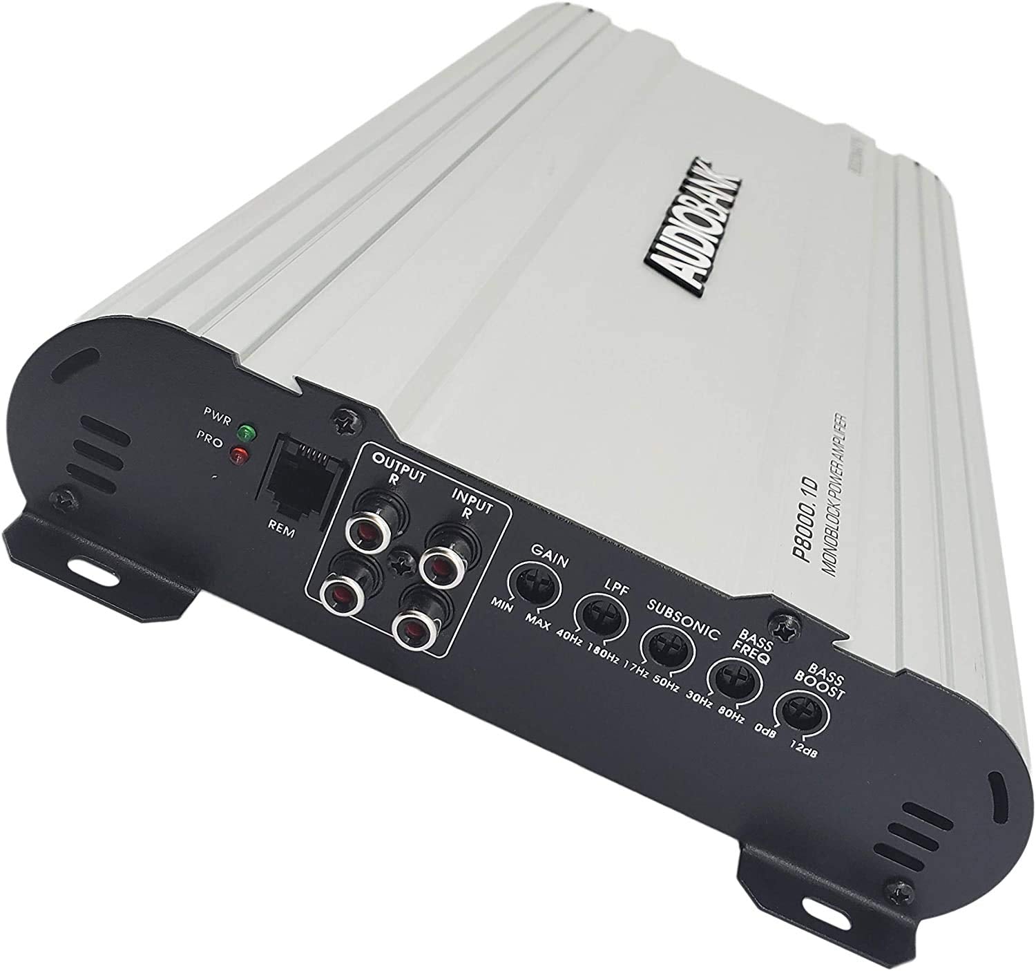 Amplificador Monoblock Audiobank Negro Clase D 8000 W para Coche