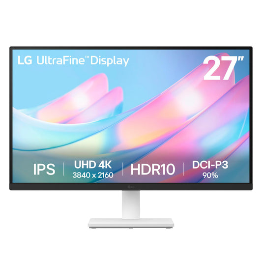 LG Monitor 27US500-W UHD (3840 x 2160) 27" IPS Refresh Rate 60 Hz, Tiempo de Respuesta de 5ms (GtG), Contrast Ratio de 1000:1