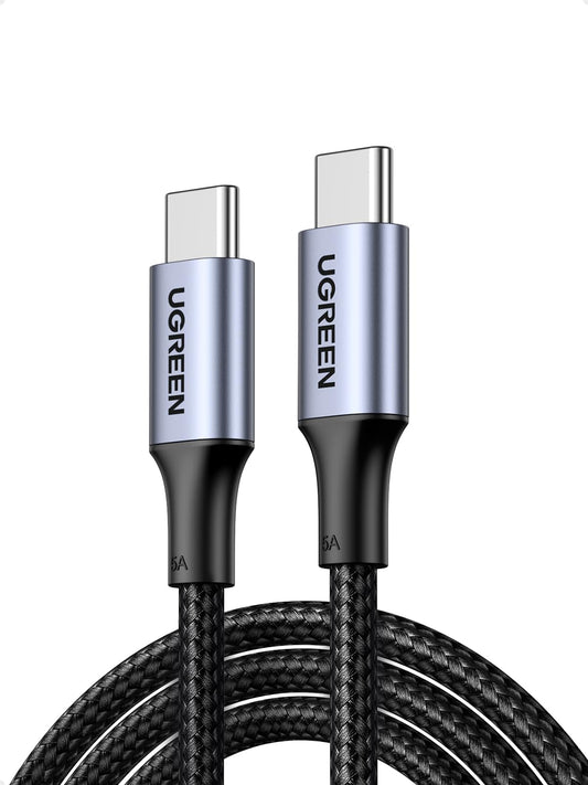 Cable USB Tipo C UGREEN Negro 100W 3M Carga Rápida
