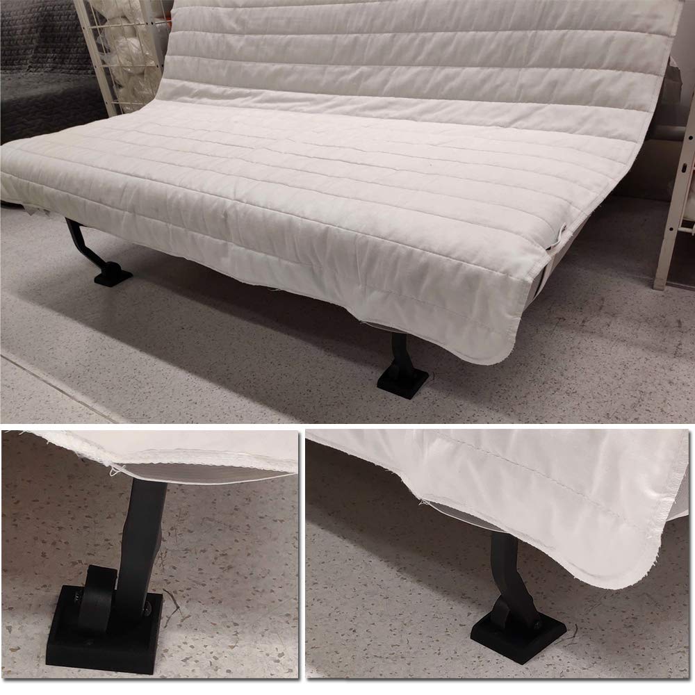 WELLGO - Tapones de cama y tazas de muebles de 3 x 3 pulgadas, paquete de 4 tapones de silicona de alta calidad para todas las ruedas de muebles, sillas de sofá cama, hechas de silicona sólida que