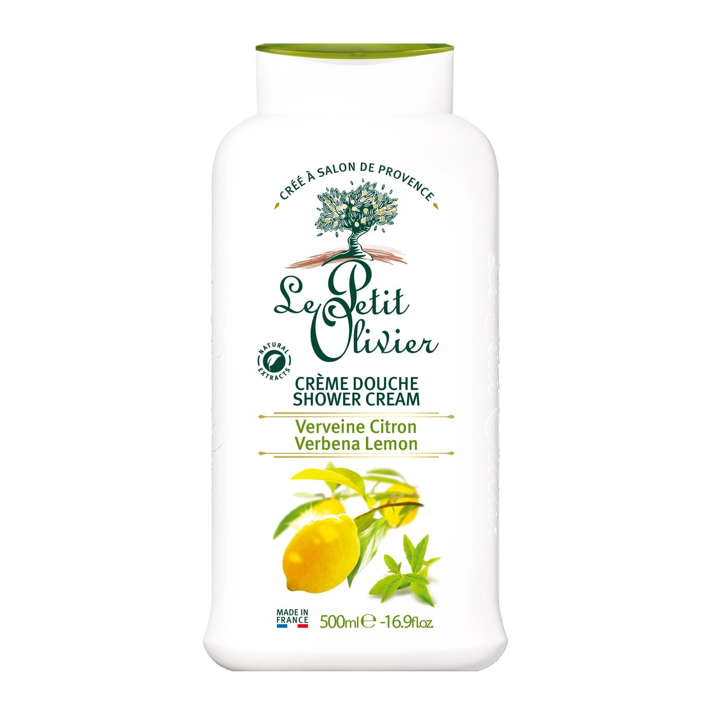 Shower Cream - Verbena Lemon by le Petit Olivier for Women - 16.9 OZ Shower Cream