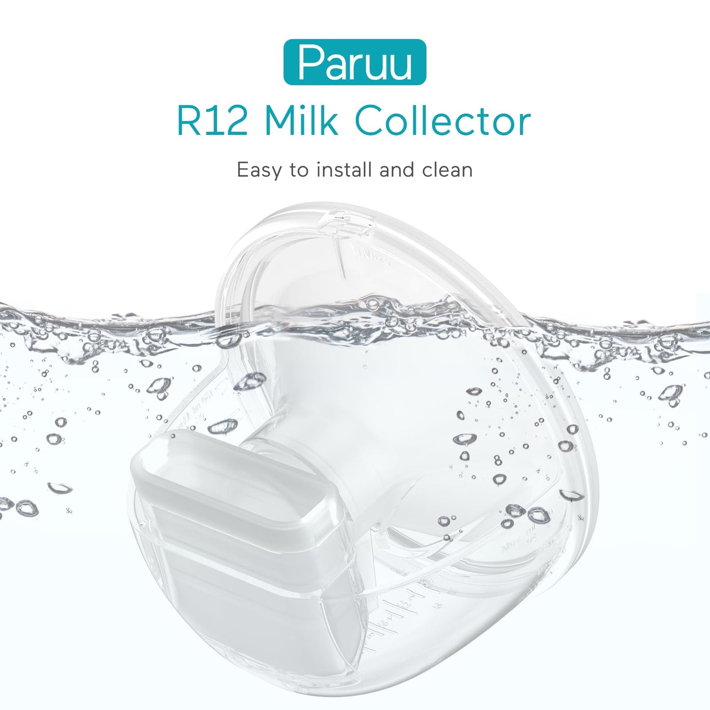 Paruu P10 Juego Completo de Taza Colectora, Piezas Originales de Extractor de Leche, Accesorios de Reemplazo para Extractor de Leche Portátil, 1 Juego