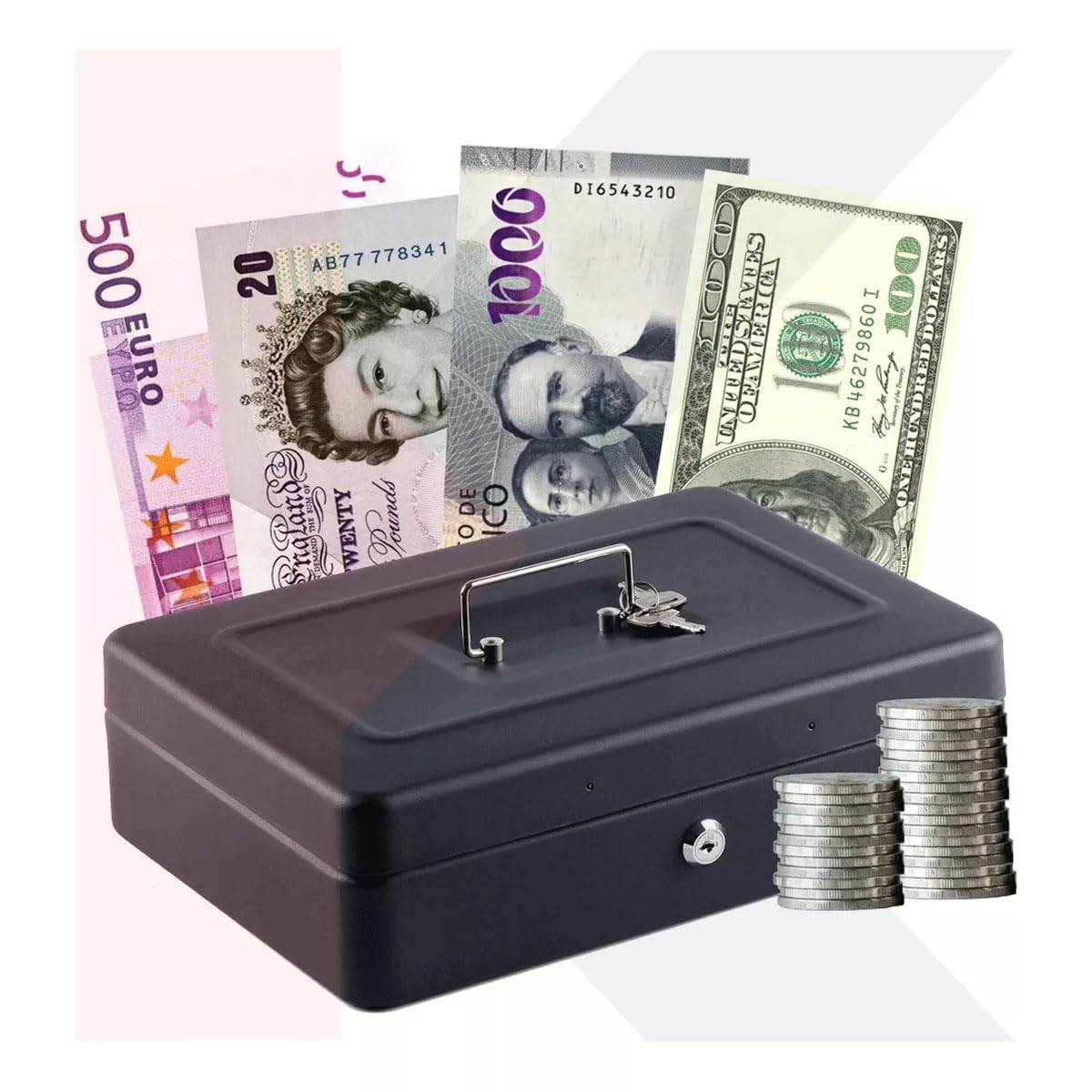 Kishnell | Caja Fuerte Para Dinero Seguridad Portátil Kishnell Nano CB30