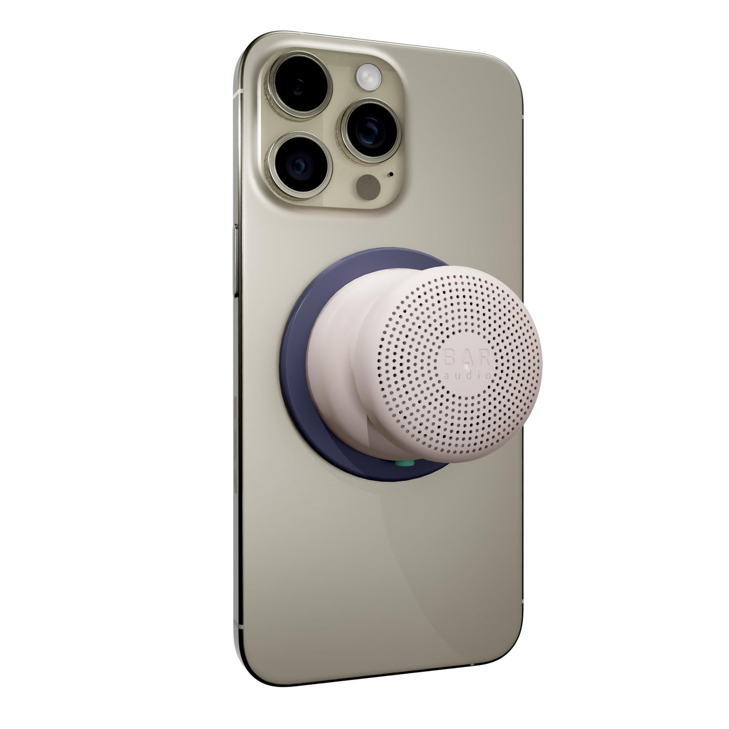 Cellhelmet Bar Audio Mini Mag Altavoz inalámbrico magnético compacto con audio potente, resistencia al agua IPX5, duración de batería de 6 horas y montaje compatible con MagSafe en color caqui