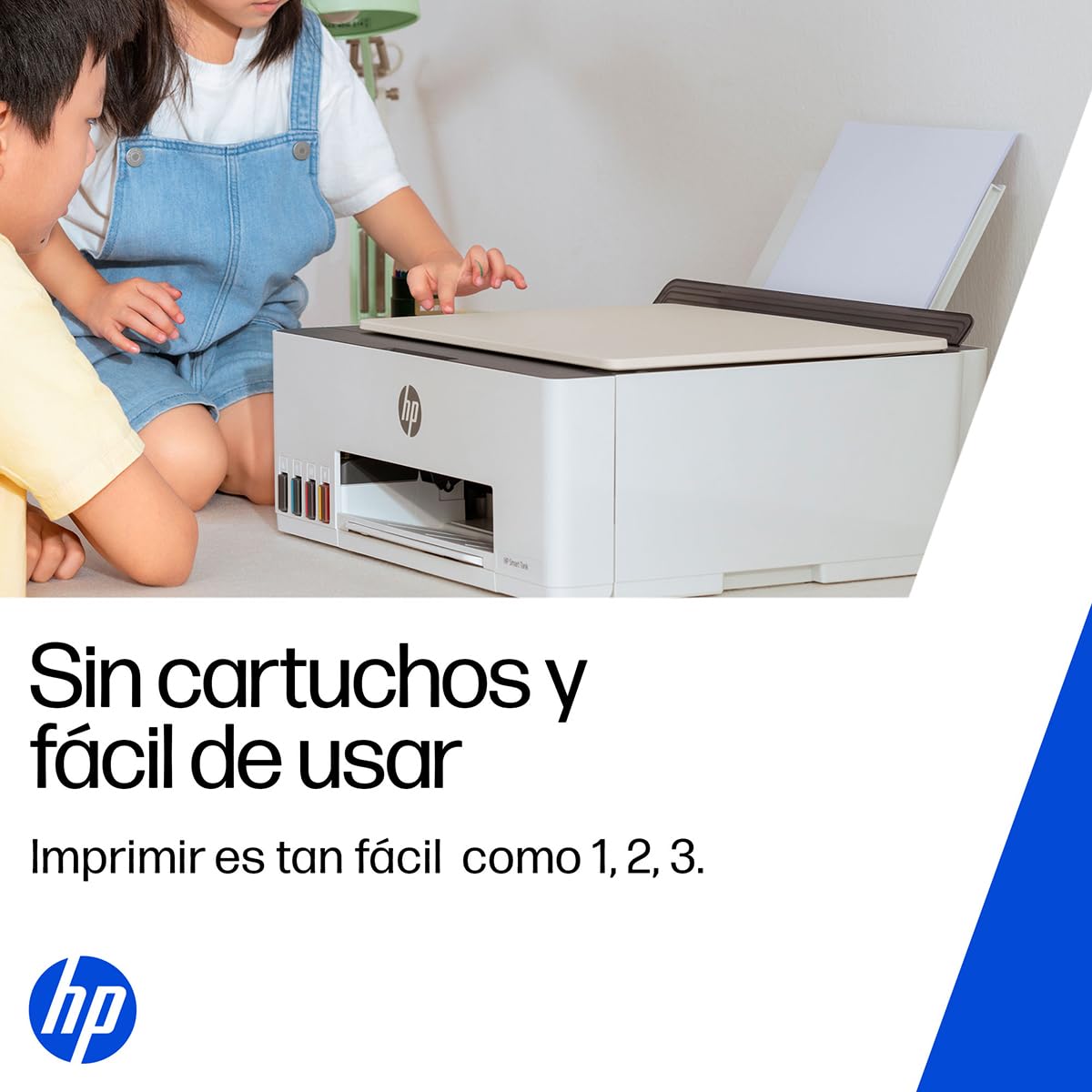 HP Impresora Multifuncional Smart Tank 523, Tinta Continua, Todo-en-Uno, Color, USB, DÚPLEX (Doble Cara) Manual, Impresión, Copiado, Escaneo, Garantía 1 año (4A8S2A)