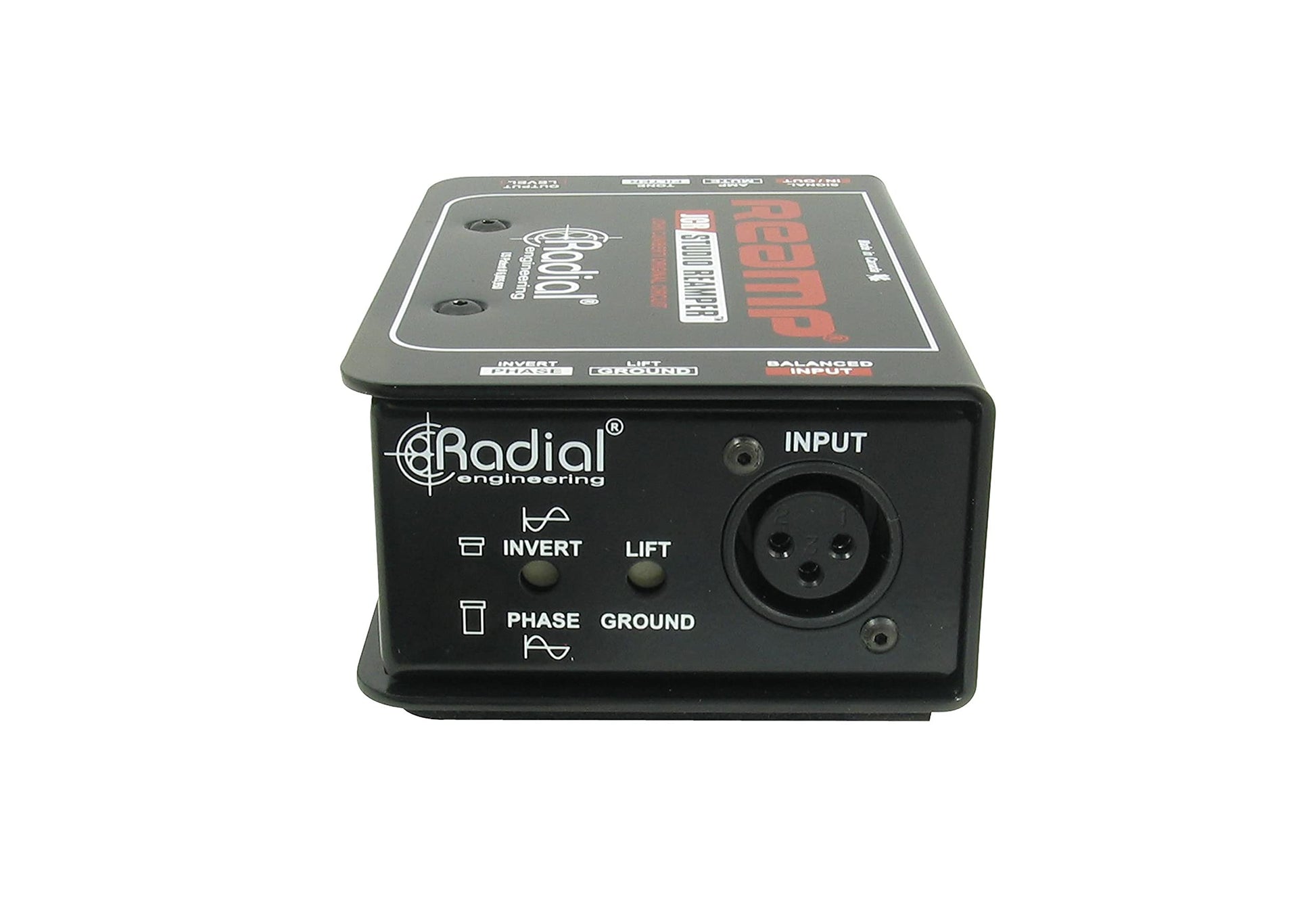 Reamper de Estudio Radial Negro con Filtro de 3 Vías y Elevador de Tierra para Guitarra