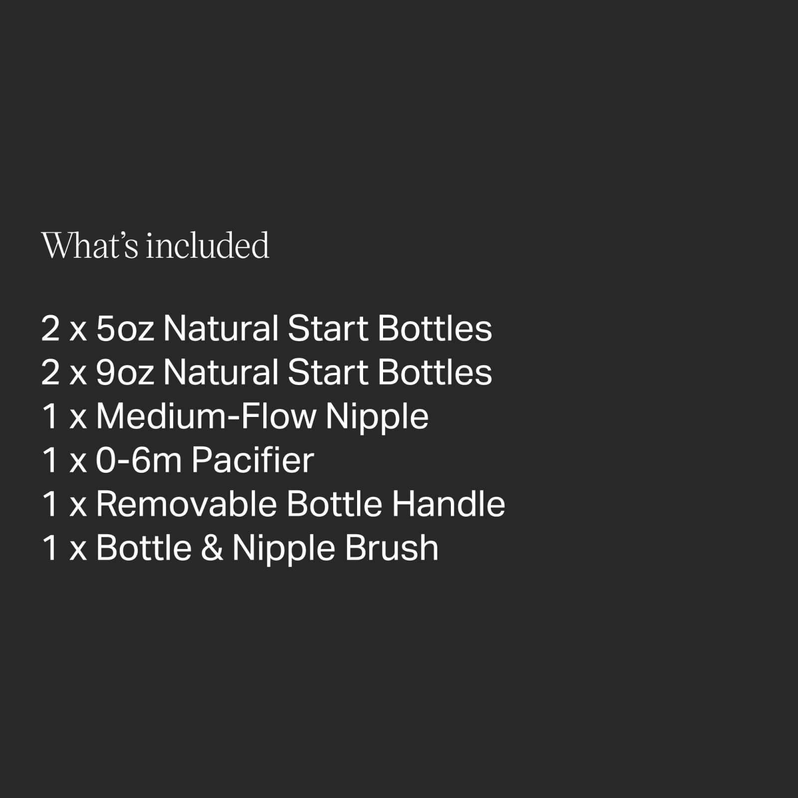 Set de Biberones Tommee Tippee Natural Start Transparente con Tetinas de Flujo Lento y Medio Autesterilizable para Bebé