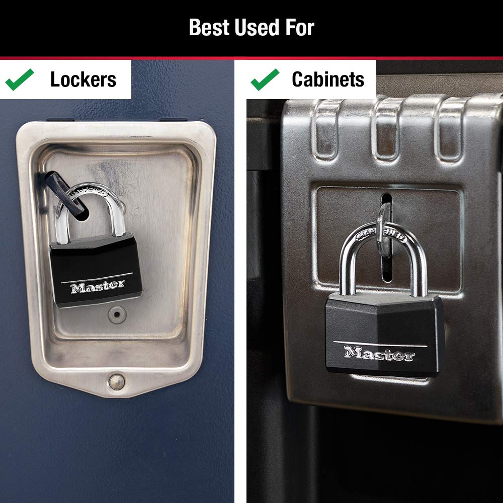 Candado de Latón Master Lock vinilo negro Cubierta de 1 141d 1 - 9/40.6 cm