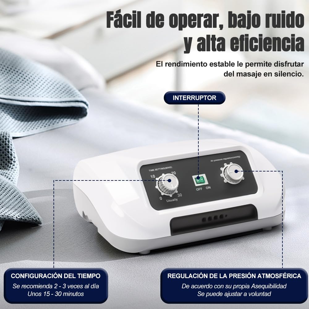 Gopnaty Masajeador de Piernas, Ayuda a Relajar Las Piernas, Botas de Compresion Fisioterapia, Aire Compresión Pierna Masajeador, Masaje de Muslo de Pies de Pantorrilla
