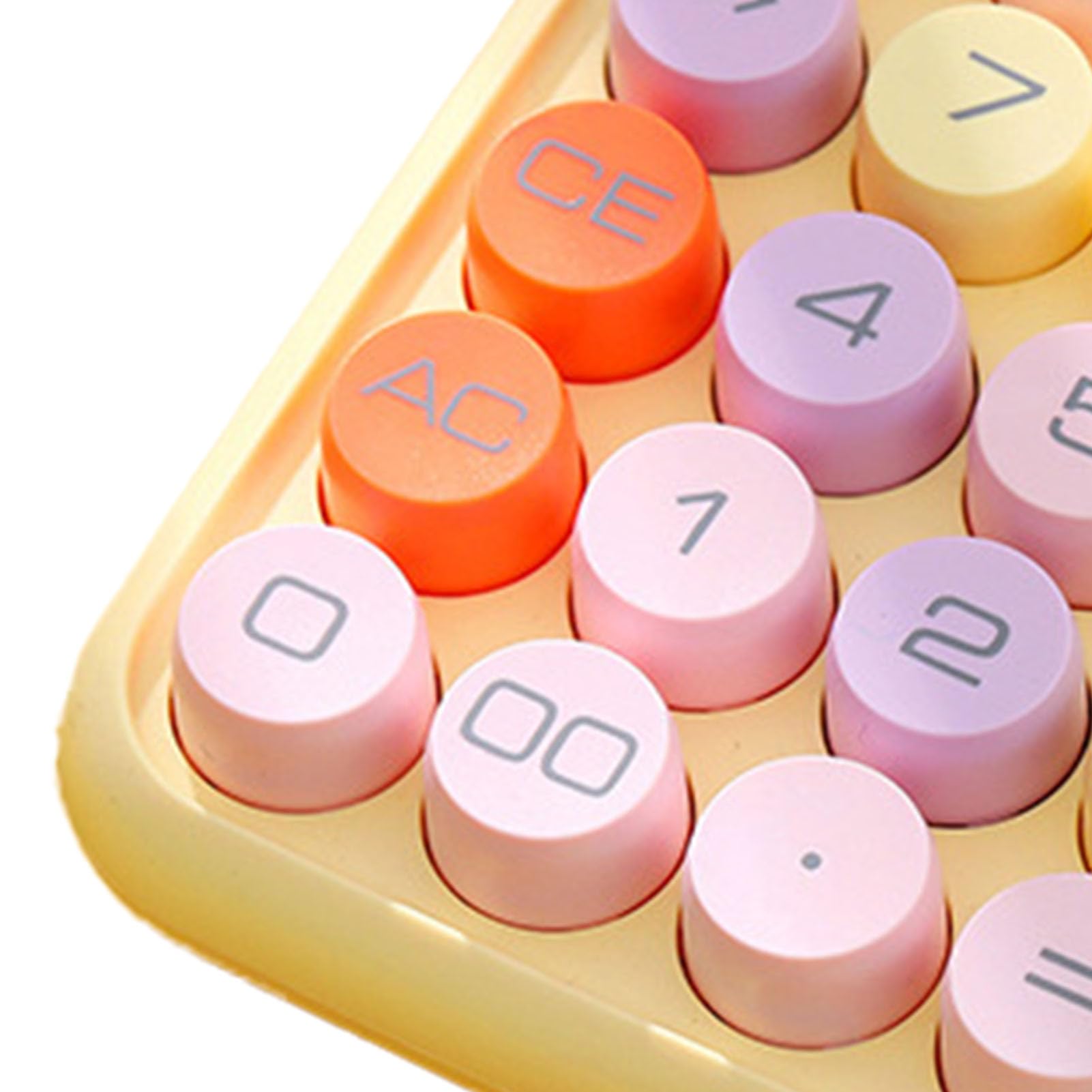Calculadora Electrónica de Colores, Calculadora a Prueba de Salpicaduras, Conveniente para Uso Escolar y Doméstico (Amarillo)