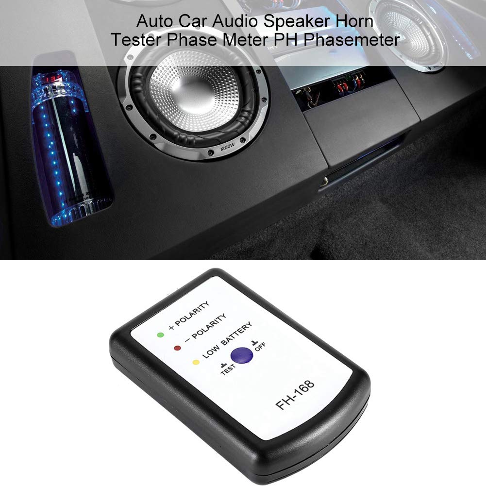 Suuonee Medidor de Fase para Altavoces Bocinas de Auto Moto ScooterProbador de Polaridad PH Profesional Compatible con Tweeters Woofers Subwoofers 4Ω 8Ω para Taller Viaje Uso
