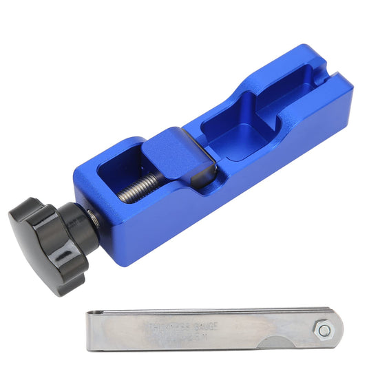 GYZOUKA Herramienta Universal para Separación de Bujías, 10mm, 12mm, 14mm, 16mm, Ajuste de Separación de Bujías con Galga de Espesores para 5671A (Azul)