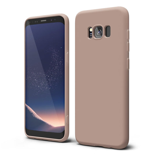oakxco - Funda de silicona líquida diseñada para Samsung Galaxy S8, bonita funda delgada de goma suave TPU lisa de gel para mujeres y niñas, estética, mate sólido protector y a prueba de golpes, color
