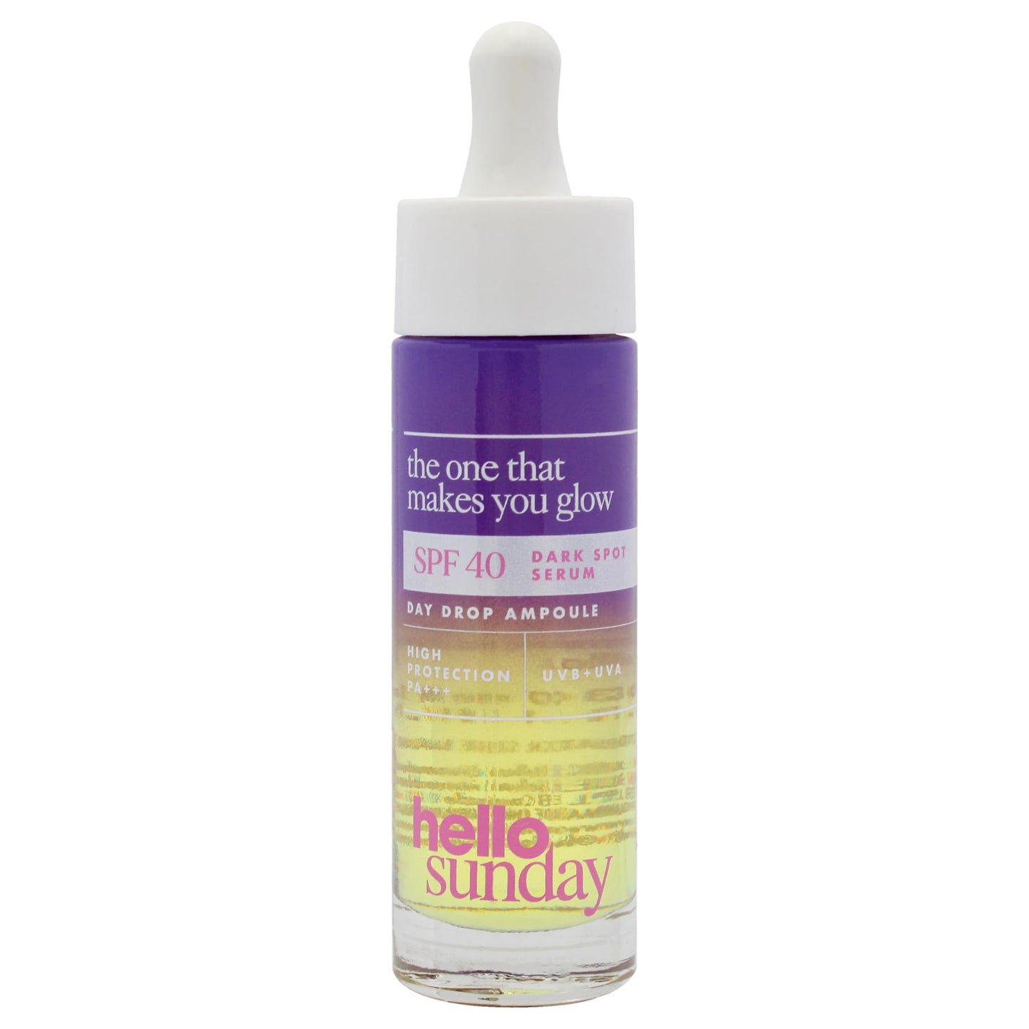 The One That Makes You Glow Dark Spot Serum SPF 40 by Hello Sunday for Unisex - 1.1 oz Serum