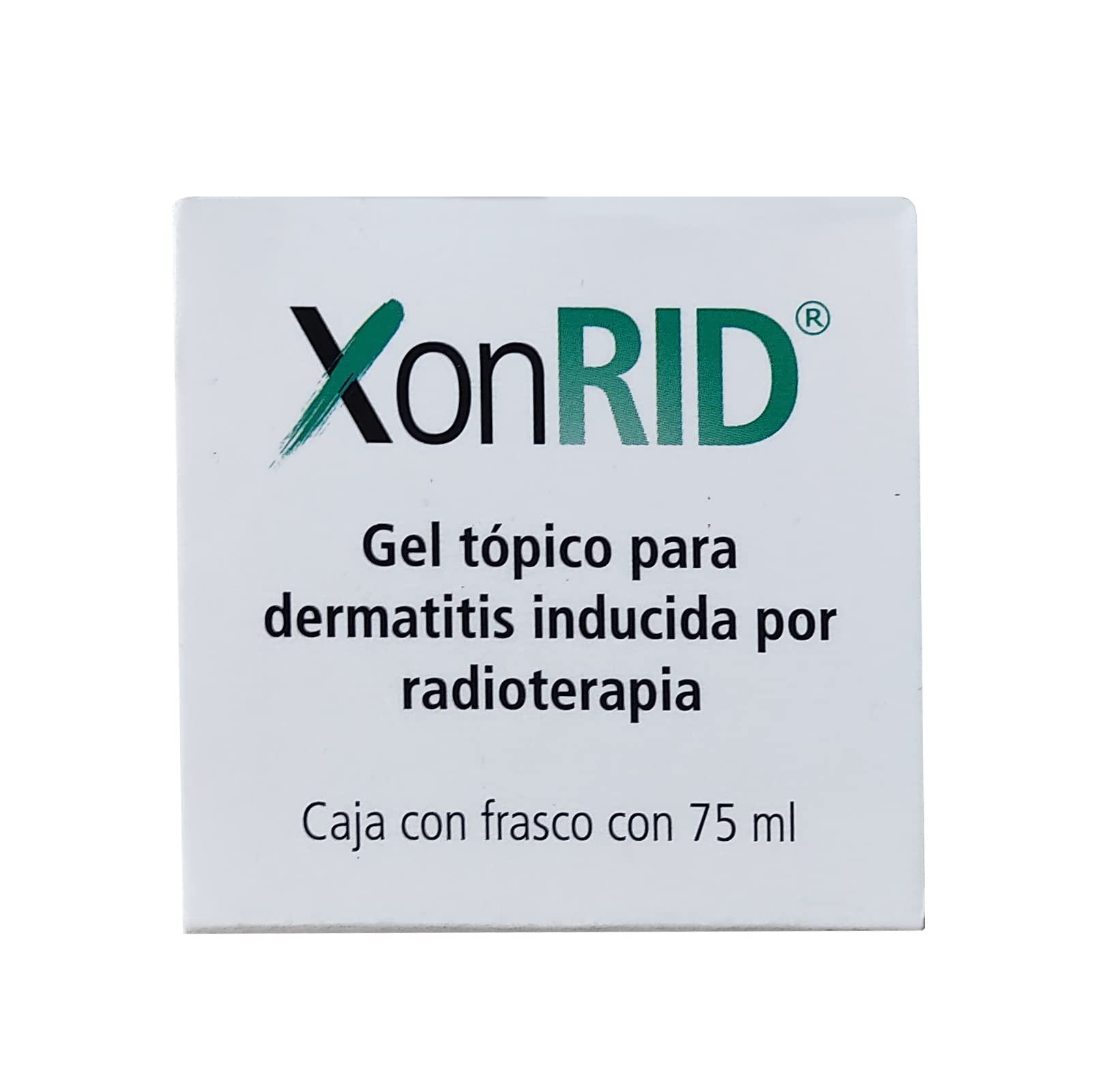 XonRID Gel Tópico para la dermatitis inducida por radioterapia Caja con frasco de 75ml