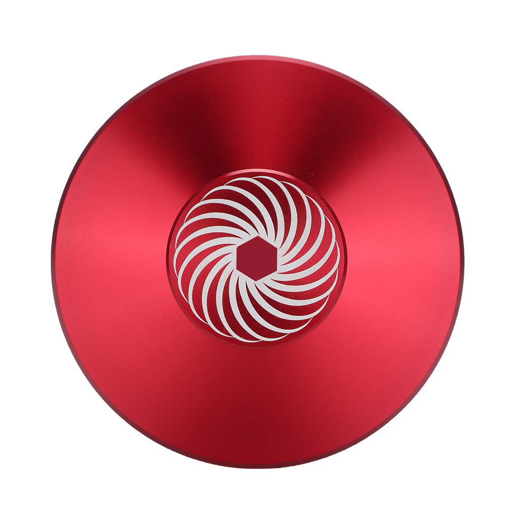 Estabilizador de Discos de Aluminio Metálico Rojo para LP de Vinilo