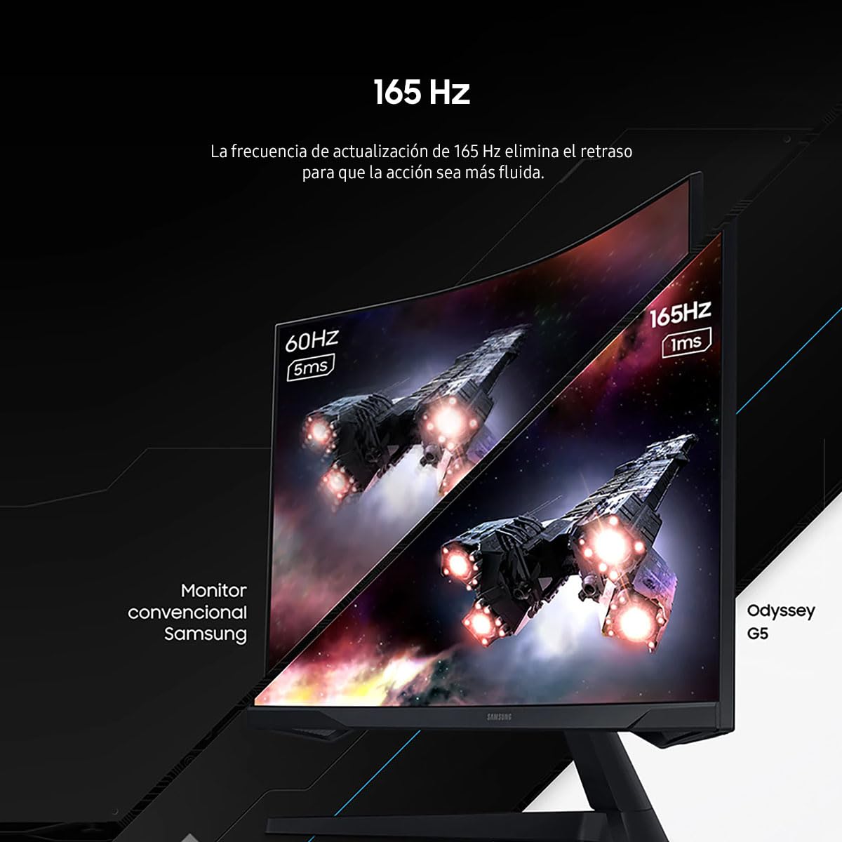 Monitor Samsung 32 Pulgadas Odyssey G5 WQHD 144 Hz 1ms