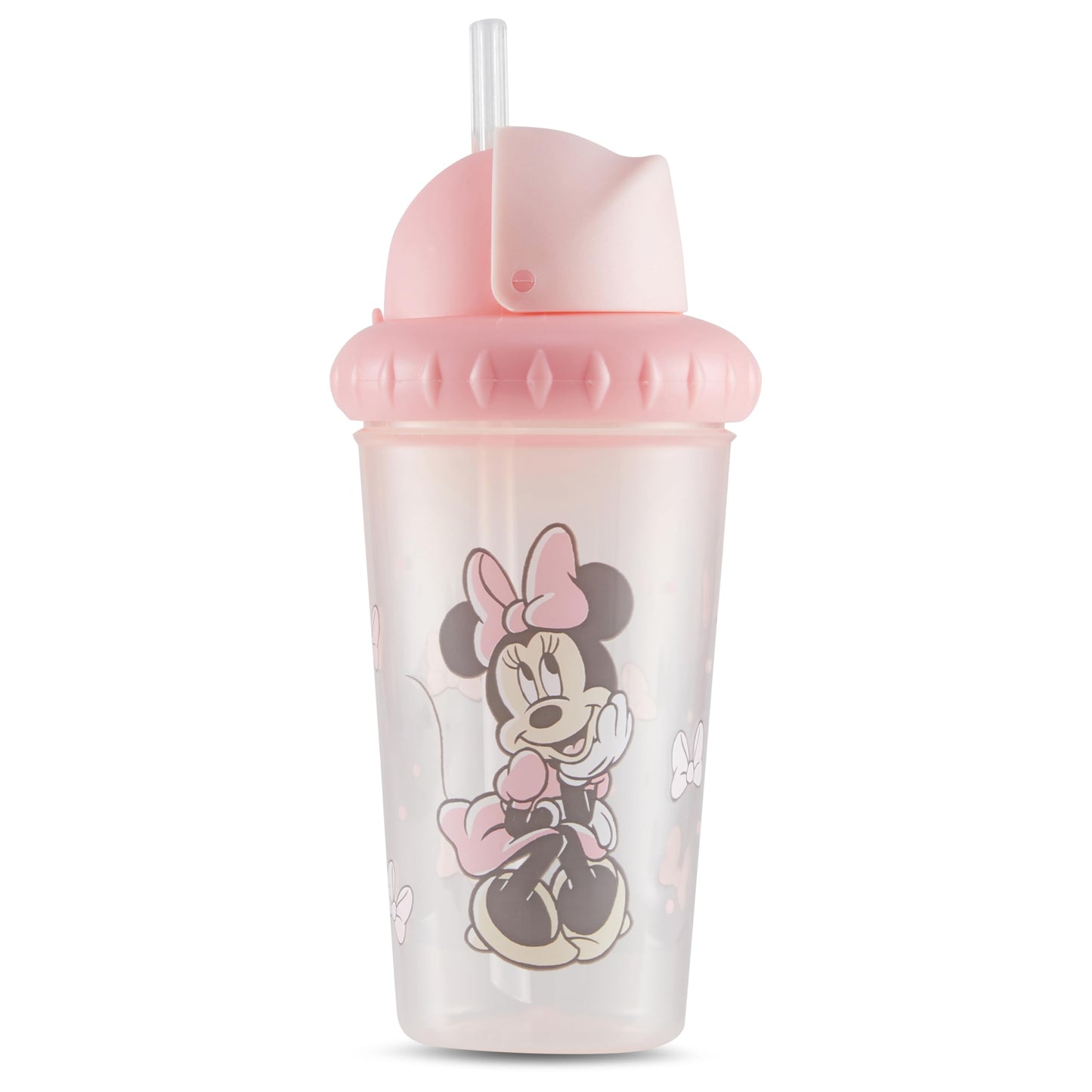 Disney - Vasos para sorbos para niños y niñas, paquete de dos tazas para sorber de 10 onzas, con popote y tapa, botella de agua de viaje duradera a prueba de fugas para niños pequeños