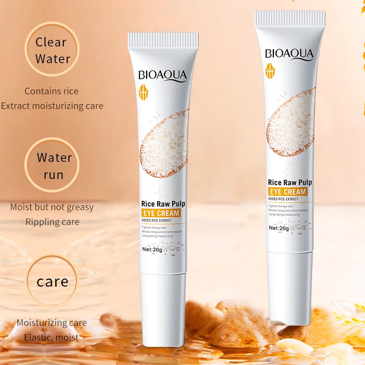 Set de Skincare Rice Raw Pulp Extracto de Arroz Humectante, Suaviza y Repara Piel Mixta para Día y Noche, Cuidado Facial Completo, 6 Unidades