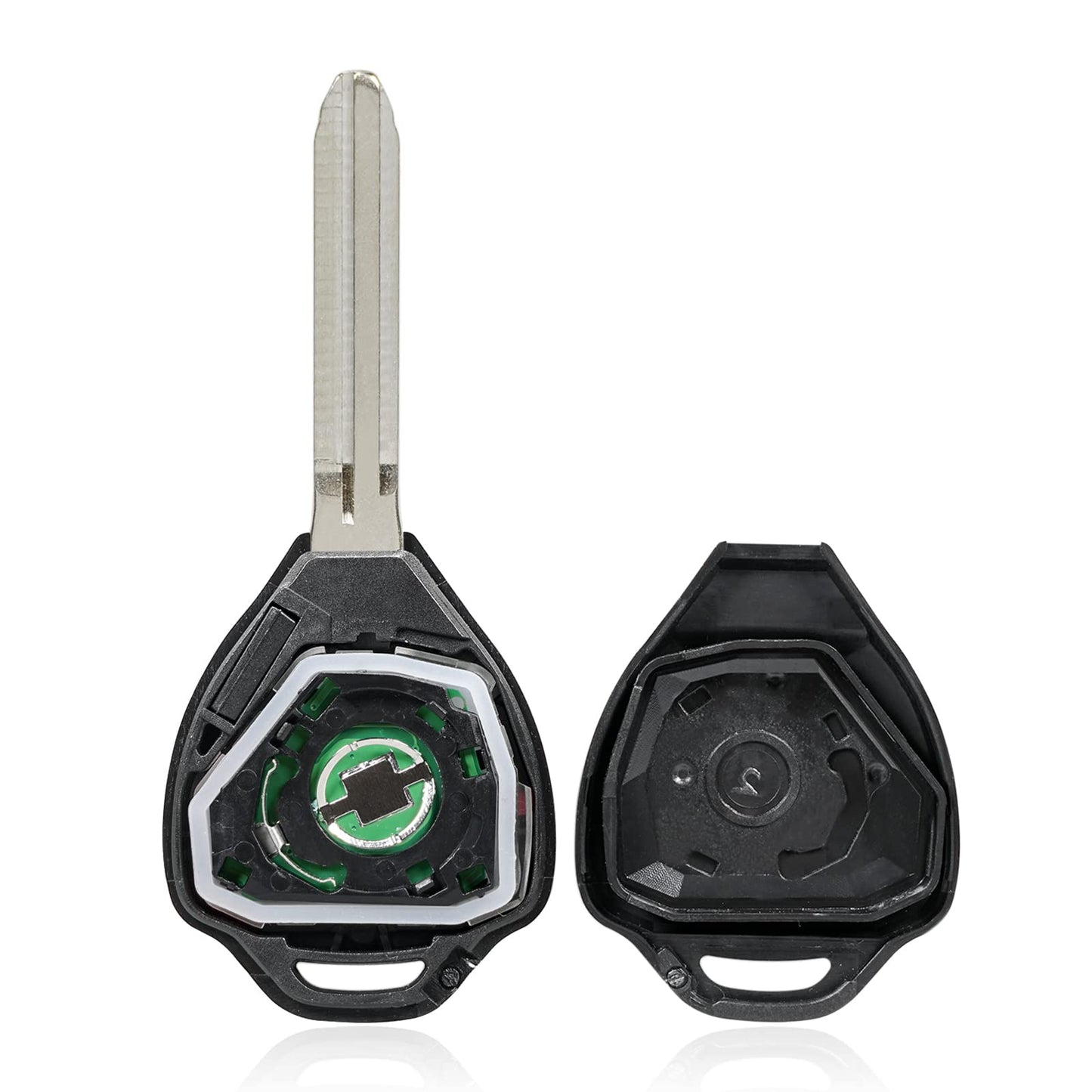 Llave de repuesto con mando a distancia de entrada sin llave para vehículos Toyota Rav4 2006-2010/Scion XB 2008-2013 que utilizan HYQ12BBY con chip 4D67 (paquete de 2 unidades)
