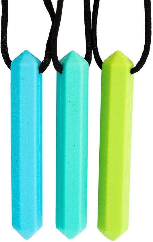 Colgante Masticable Tilcare Chew Chew Gris para Niños y Adultos con Autismo
